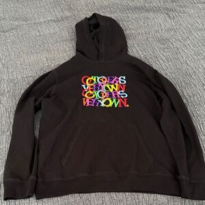 Octobers Very Own “OVO” Colorful Graphic Black Hoodie